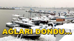 Ağları Donan Balıkçılar Denize Açılamadı