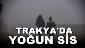 Trakya’da Yoğun Sis
