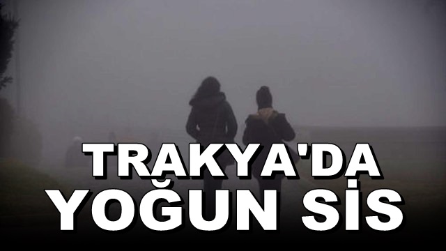 Trakya’da Yoğun Sis