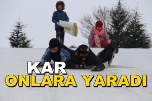 Tunca Nehri Buz Tuttu, Karın Keyfini Çocuklar Çıkardı