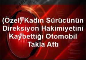 Bakırköy’de Otomobil Takla Attı