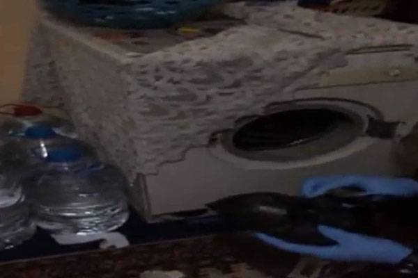 Çamaşır makinesinden uyuşturucu çıktı