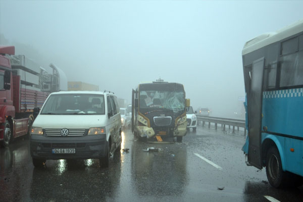 Arnavutköy’de sis kazası: 7 yaralı
