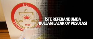 İşte referandumda kullanılacak oy pusulası