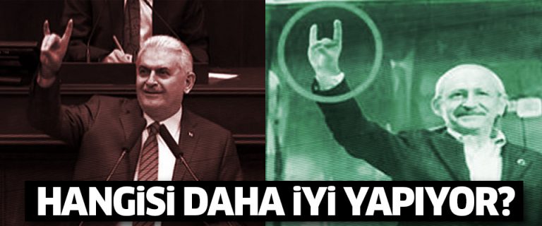 Kılıçdaroğlu mu daha iyi bozkurt yapıyor Yıldırım mı?