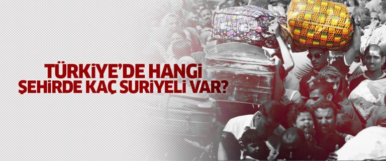 Hangi ilde kaç bin Suriyeli yaşıyor?