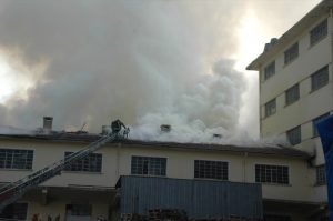 Çorlu’da fabrika yangını!