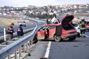 Tekirdağ yolunda kaza: 2 yaralı
