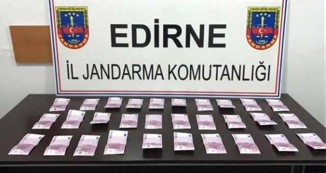 Edirne’de sahte para operasyonu.. 15 bin avro bulundu
