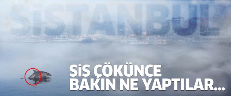 İstanbul’dan sis manzaraları