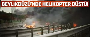 Beylikdüzü’nde helikopter düştü!