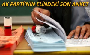 AK Parti’nin elindeki son anket! Oy oranı yüzde 53 seviyesinde