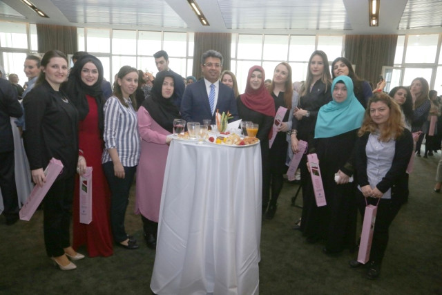 Başkan Temel Karadeniz’den Kadın Personele Özel Resepsiyon