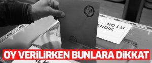 Referandumda oy kullanırken bunlara dikkat