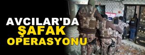 Avcılar’a şafak operasyonu!