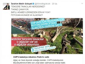 Gökçek’ten Albatros Parkı’nın Satılmasına Tepki