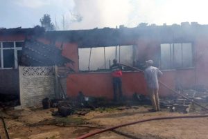 Lüleburgaz’da ev yangını