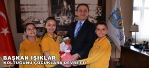 Başkan Işıklar Koltuğunu Çocuklara Devretti