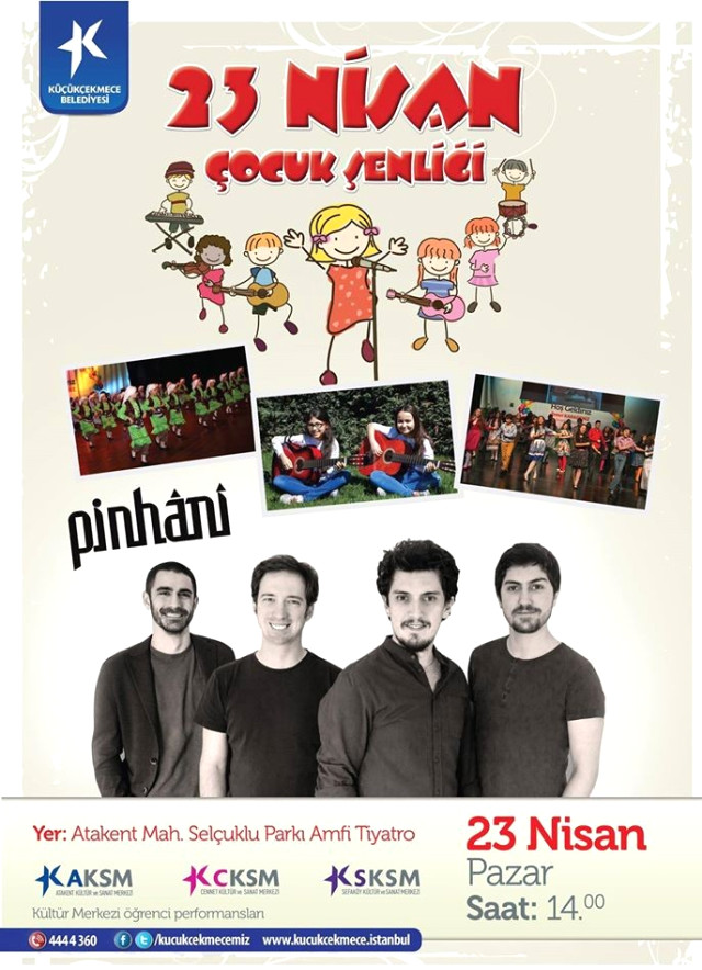 Pinhani 23 Nisan’da Küçükçekmece’de