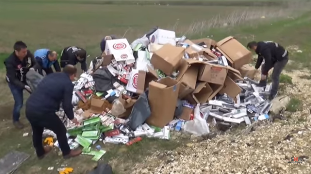 50 Bin Paket Kaçak Sigara İmha Edildi