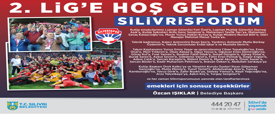 2.Lige Hoşgeldin Silivrisporum