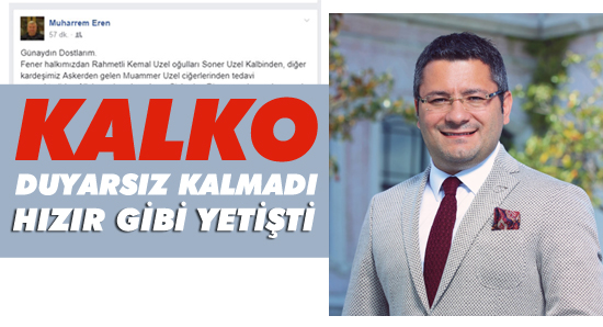 Ümit Kalko hızır gibi yetişti