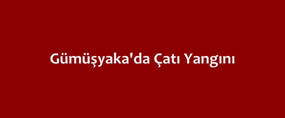Gümüşyaka’da çatı yangını