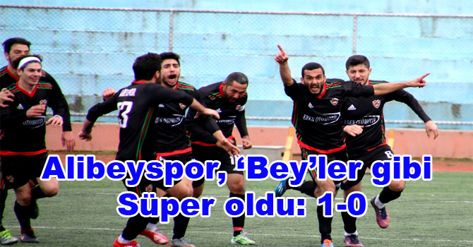 Alibeyspor, ‘Bey’ler gibi Süper oldu: 1-0