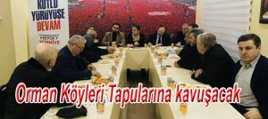 Orman köyleri tapularına kavuşuyor