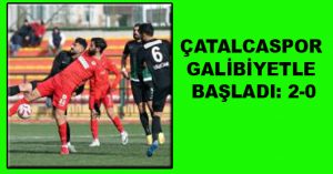 Çatalcaspor galibiyetle tanıştı. 2-0