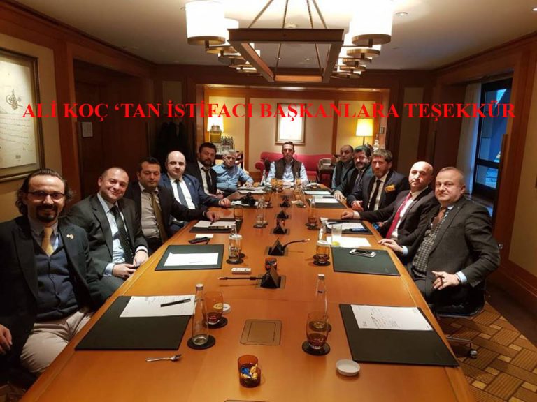 ALİ KOÇ İSTİFA EDEN TEMSİLCİLERLE BULUŞTU