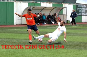 TEPECİKSPOR TARİHİ FARKI KAÇIRDI : 3-0