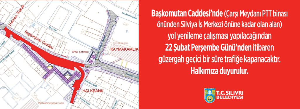 Başkomutan Caddesi trafiğe kapalı