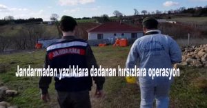 Jandarmadan yazlıklara dadanan hırsızlara operasyon