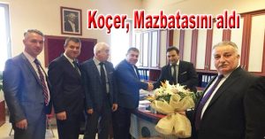 Koçer, Mazbatasını aldı
