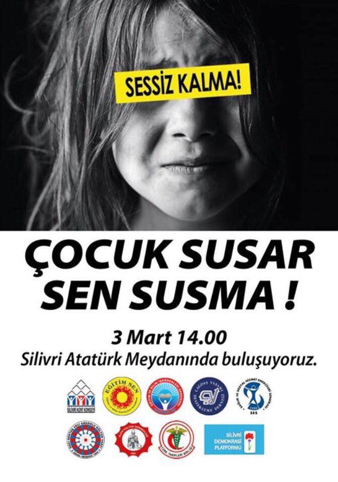 SİLİVRİ ÇOCUK İSTİSMARINA KARŞI TEK SES