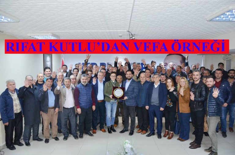 RIFAT KUTLU YOL ARKADAŞLARINI UNUTMADI