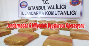 Jandarmadan 5 Milyonluk Uyuşturucu Operasyonu