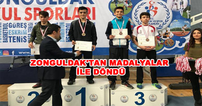 ZONGULDAK’TAN MADALYALAR İLE DÖNDÜ