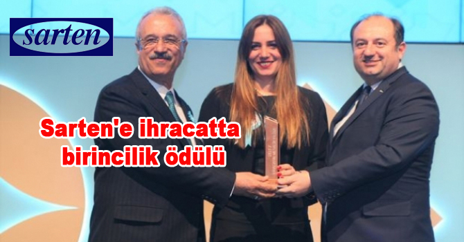 Sarten’e ihracatta birincilik ödülü