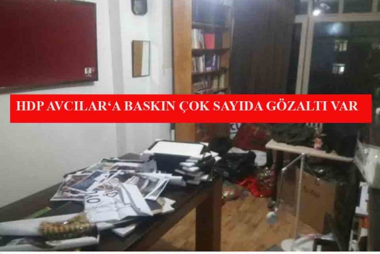 EMNİYET GÜÇLERİ  HDP AVCILAR İLÇE BİNASINI BASTI