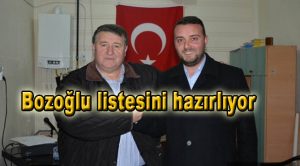 Bozoğlu listesini hazırlıyor