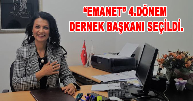 EMANET” 4.KEZ BAŞKAN. “EMANET” 4.DÖNEM DERNEK BAŞKANI SEÇİLDİ.