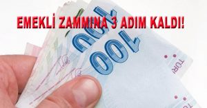 EMEKLİ ZAMMINA 3 ADIM KALDI!