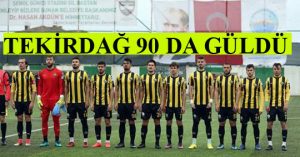 TEKİRDAĞSPOR 90’DAN VURDU : 2-1