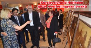 Kursiyerlerin birbirinden güzel eserleri hayran bıraktı