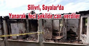 Yanarak  feci şekilde can  verdiler