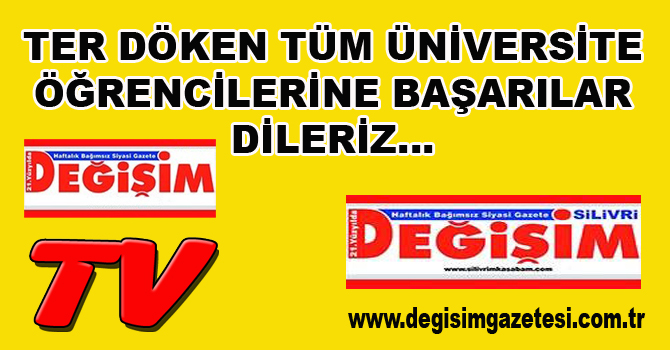 Öğrencilere başarılar…