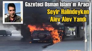 Avcılar’da Seyir Halindeki Cip Alev Alev Yandı