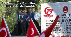 15 Temmuz Şehitleri Silivri’de de  anıldı